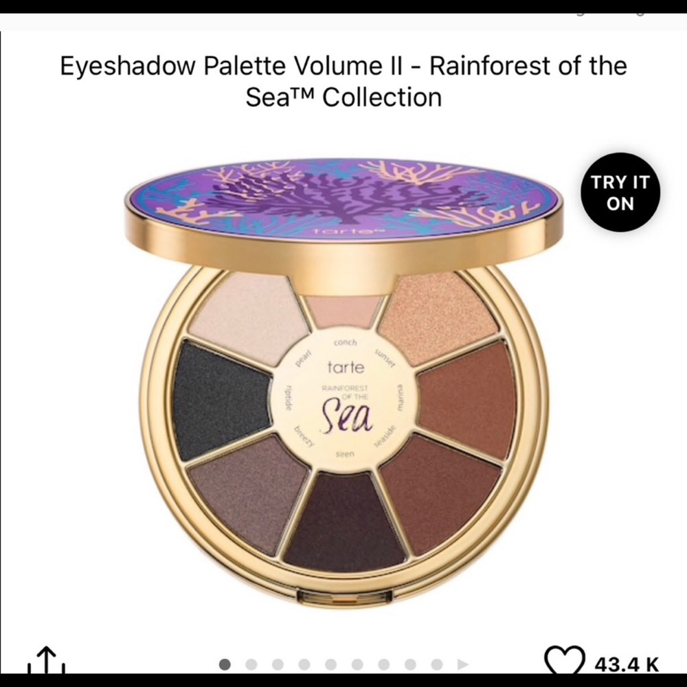 TARTE RAINFOREST OF THE SEA EYESHADOW PALETTE 2